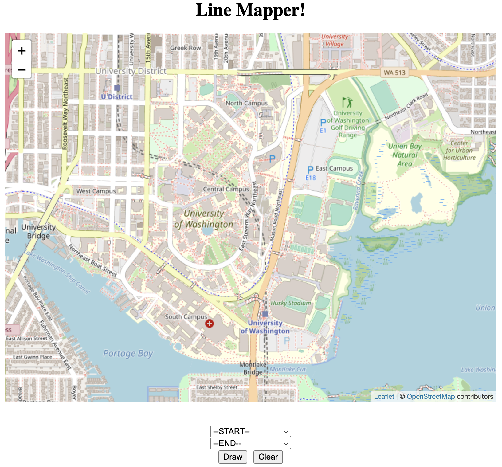 Campus map project home page